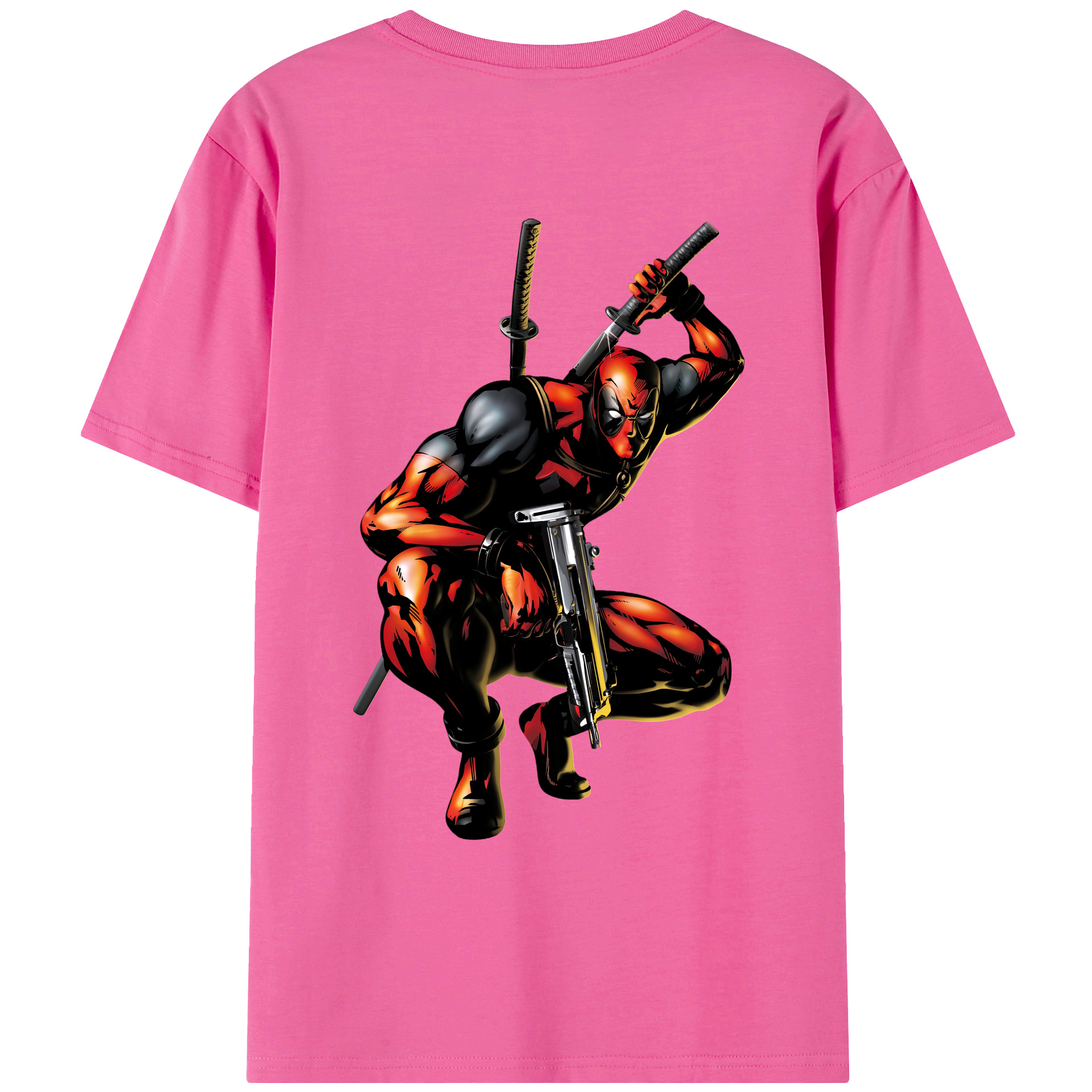 （画像用） Deadpool デッドプール レディース半袖Tシャツ(バックプリント)